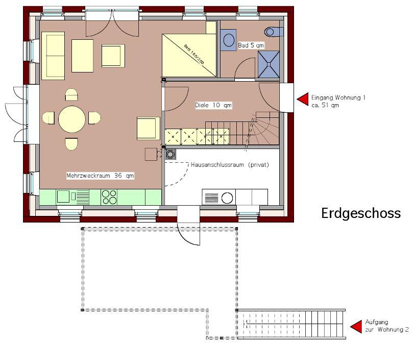 Wohnung unten